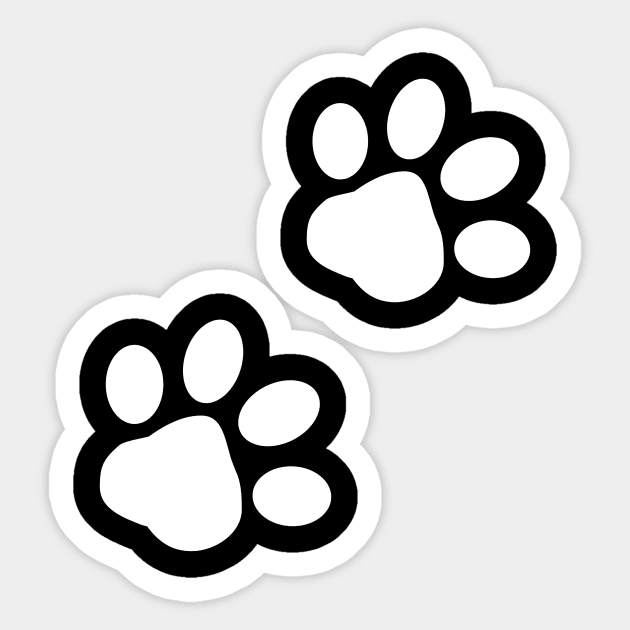 Dog Paw , for Dog Lover,Dog Mom ,Triple layer , for Dog Walking,Dog Mama Sticker Sticker by creativitythings 